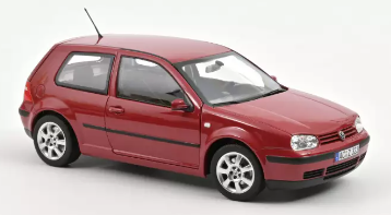 VOLKSWAGEN GOLF 2002 ROUGE NOREV 1/18°