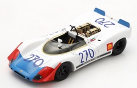 PORSCHE 908-2 N°270 2ème TARGA FLORIO 1969 V.ELDFORD-IJ.MAGLIOLI SPARK 1/43°