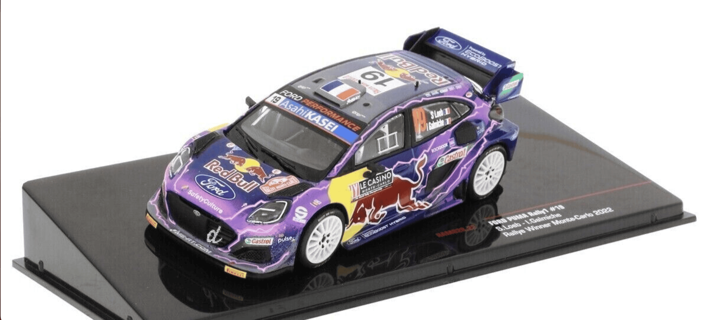 FORD PUMA RALLY #19 S.LOEB-I.GALMICHE WINNER MONTE-CARLO 2022 IXO 1/43°