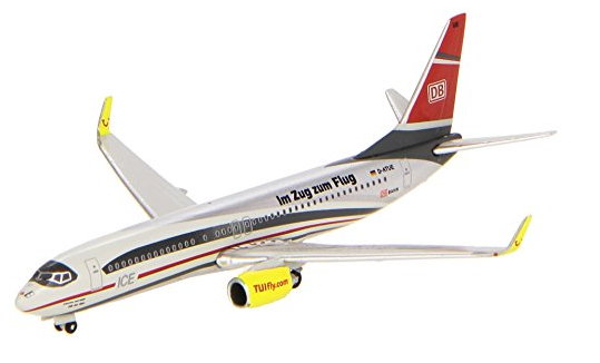 BOEING 737-800 IM ZUG ZUM FLUG DB BAHN HERPA 1/500°