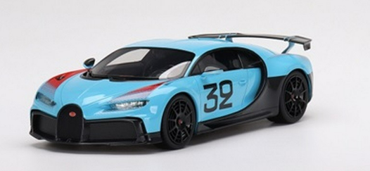 BUGATTI CHIRON PURE SPORT "GRAND PRIX" BLEU CIEL MINI GT 1/64°