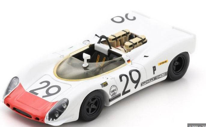 PORSCHE 908-2 5TH 12H SEBRING 1969 G.MITTER - U.SCHUTZ SPARK 1/43°