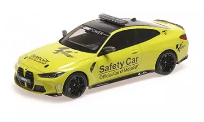 BMW M4 2020 SAFETY CAR MOTO GP JAUNE MINICHAMPS 1/18°