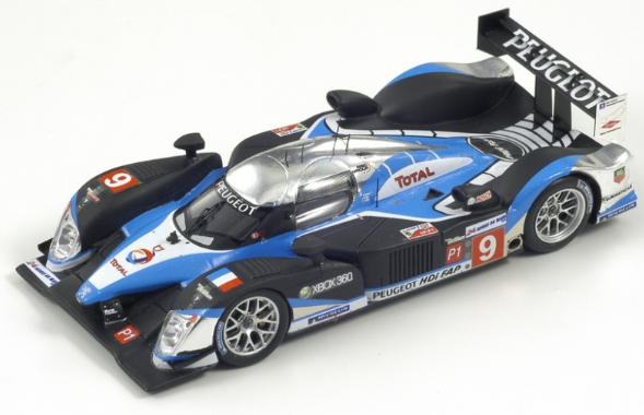 Spark 1:43 Peugeot 908 HDi FAP #9 Gagnant 24h LeMans 2009 Wurz, Brabham,  Gene CK60193 modèle voiture CK60193