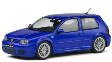 VOLKSWAGEN GOLF IV R32 BLEU SOLIDO 1/43°