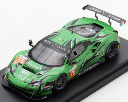 FERRARI 488 GTE EVO N°75 IRON LYNX 24H LE MANS 2022 EHRET-HOOK-VARRONE LOOK SMART 1/43°