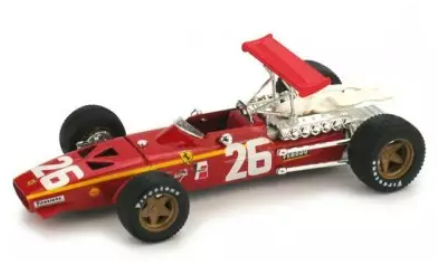 FERRARI 312 F1 GP DE FRANCE 1968 N°1 JACKY ICKX BRUMM 1/43°
