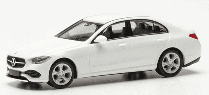Modèle Réduit Herpa 1:43 Mercedes Classe C W206 (2022) - Blanc Métallisé, Collection Ou Décoration