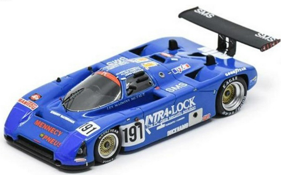 ARGO JM19C N°191 24H LE MANS 1988 O.LACOBELLI-A.LANETTE-J.GRAHAM SPARK 1/43°