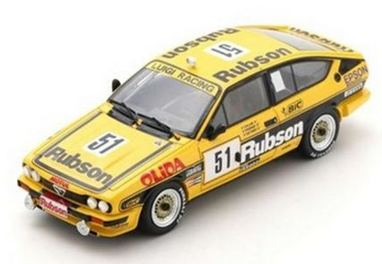 ALFA ROMEO ALFETTA GTV6 N°51 LUIGI RACING 24H SPA 1984 SALAM-PERRIER-DE THOISY SPARK 1/43°