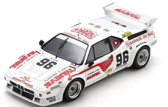 BMW M1 N°96 24H LE MANS 1980 F.ALIOT-J.GUERIN SPARK 1/43°
