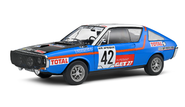 RENAULT 17 "ABIDJAN-NICE" 1976 SOLIDO 1/18°