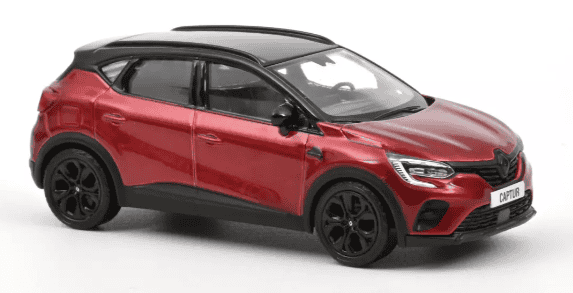 RENAULT CAPTURE RIVE GAUCHE 2022 FLAMME RED AND BLACK NOREV 1/43°
