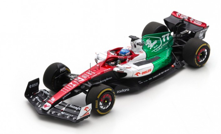 ALFA ROMEO F1 N°77 10ÈME GP AZERBAIJAN 2022- SPARK 1/43