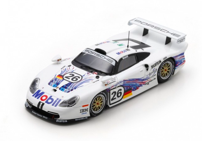 SPARK S9908 PORSCHE 911 GT1 N°26 Porsche AG 24H Le Mans 1997 R. Kelleners - E. Collard - Y. Dalmas (1/43)