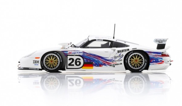 SPARK S9908 PORSCHE 911 GT1 N°26 Porsche AG 24H Le Mans 1997 R. Kelleners - E. Collard - Y. Dalmas (1/43)