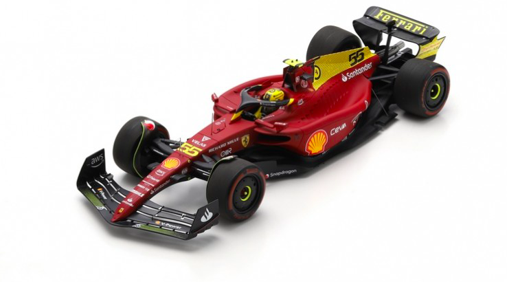 FERRARI F1-F75 N°55 GP ITALIE 2022 - LOOK SMART 1/18