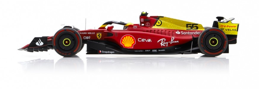 LOOKSMART LS18F1046 FERRARI F1-75 N°55 GP Italie 2022 Carlos Sainz (1/18)