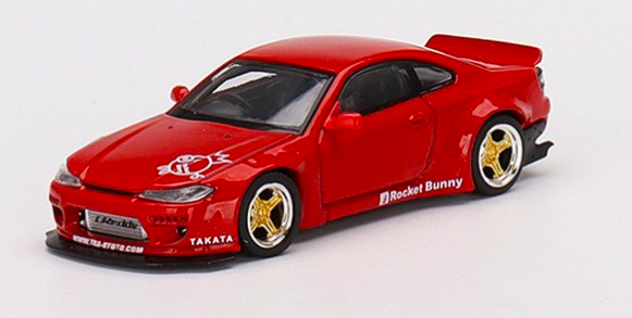 NISSAN SILVIA (S15) ROCKET BUNNY RED RHD - MGT 1/64