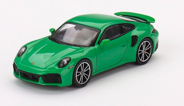 PORSCHE 911 TURBO S PYTHON GREEN LHD - MGT 1/64