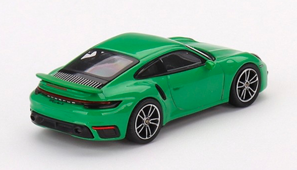PORSCHE 911 TURBO S PYTHON GREEN LHD - MGT 1/64