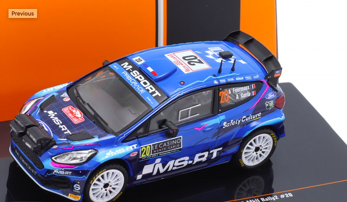 FORD FIESTA MKLL RALLY2 #20 MONTE-CARLO 2023 - IXO 1/43