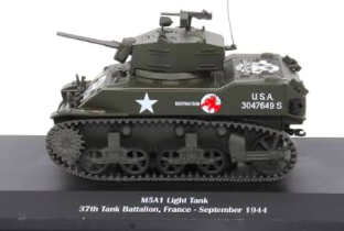M5A1 LIGHT TANK 37TH BATTALION, FRANCE - SEPTEMBRE 1944 - MOTORCITY 1/43