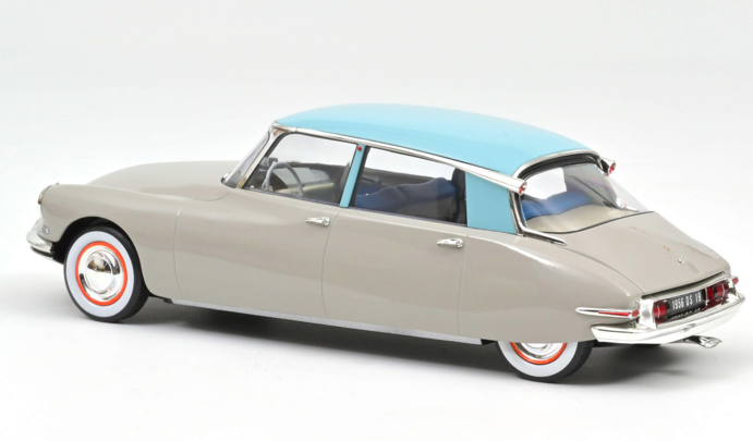 CITROEN DS 19 1956 ROSE GREY ET TURQUOISE - NOREV 1/18