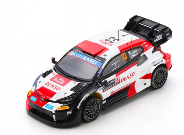 TOYOTA GR YARIS RALLY1 HYBRID GAZOO RACING WRT N°33 4TH MONTE CARLO 2023 - SPARK 1/43