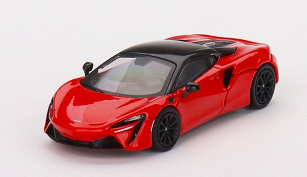 MCLAREN ARTURA VERMILLION RED 2023 LHD - MINI GT 1/64