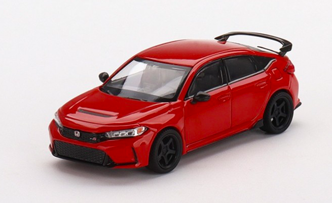 HONDA CIVIC TYPE R RALLYE RED 2023 W/ADVAN GT WHEEL - MINI GT 1/64