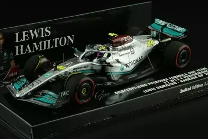 MERCEDES AMG F1 W13 HAMILTON BAHRAIN GP 2022 MINICHAMPS 1/43°