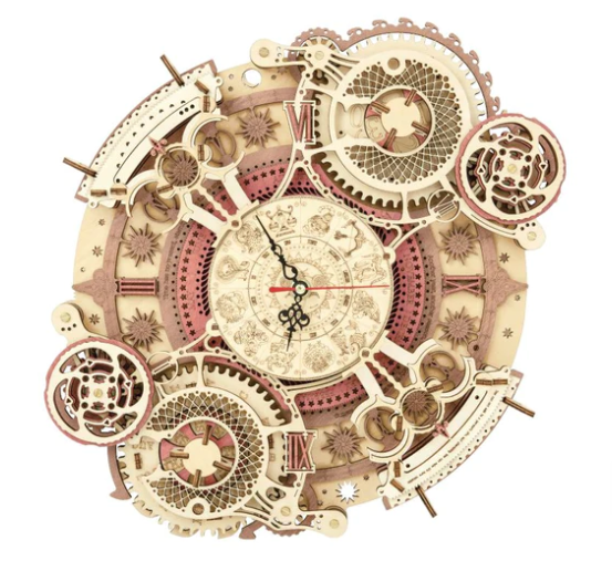 HORLOGE MURALE EN BOIS ROBOTIME