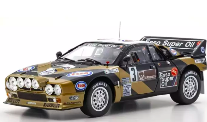 Lancia Rally 037 1985 Targa Florio (N°3) Noir 1/18