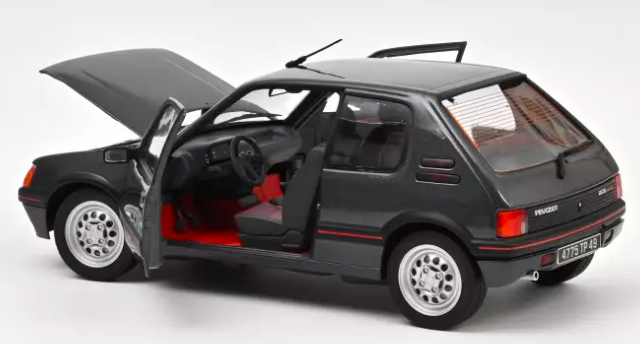 Peugeot 205 GTi 1.6 1988 Gris Graphite - NOREV 1/18
