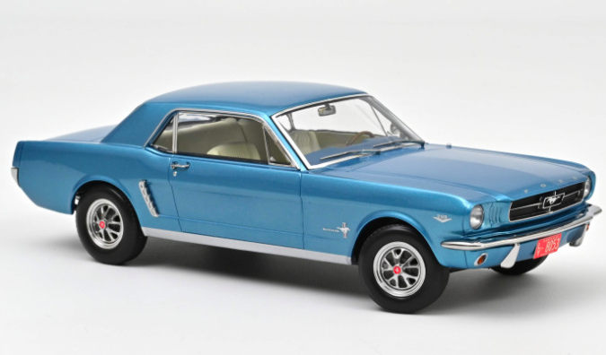 Ford Mustang Coupé 1965 Twilight Turquoise métallisé 1/18
