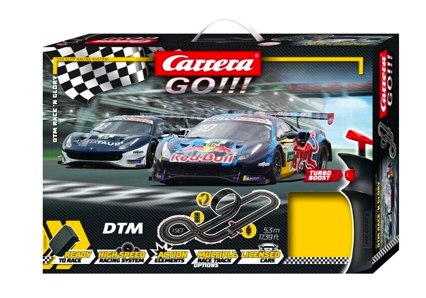 COFFRET DTM RACE'N GLORY - CARRERA GO 1/43 SLOT RACING SYSTEM