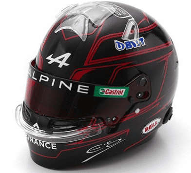 Esteban Ocon Mini-casque saison 2023 à l'échelle 1:2