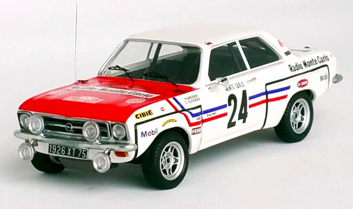 OPEL ASCONA GREDER/DELFERIER MONTE CARLO RALLY 1972 - TROFEU 1/43