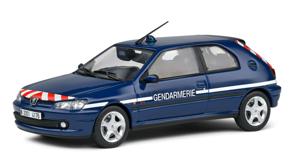 PEUGEOT 306 S16 1998 GENDARMERIE SOLIDO 1/43°