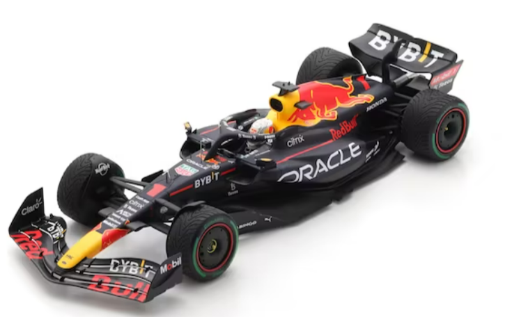 ORACLE RED BULL RACING RB18 MAX VERSTAPPEN WINNER JAPON GP 2022 CHAMPION DU MONDE MINICHAMPS 1/18°