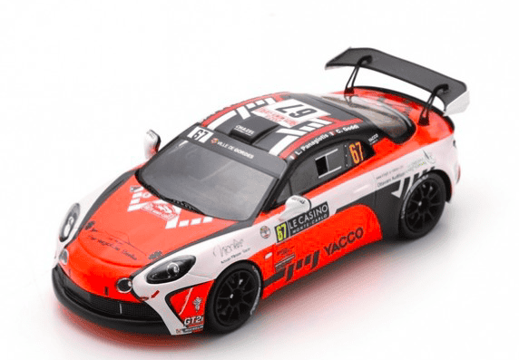 Modèle Réduit Alpine A110 Rally Rgt N°66 Chazel Technologie Course 2nd Rgt Rallye Monte Carlo 2023