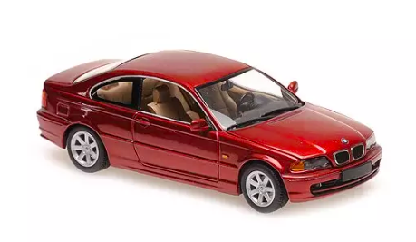 BMW 328 CI COUPÉ 1999 ROUGE MET - MAXICHAMPS 1/43