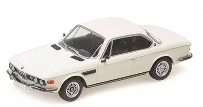 BMW 3,0 CS 1969 WHITE - MINICHAMPS 1/43