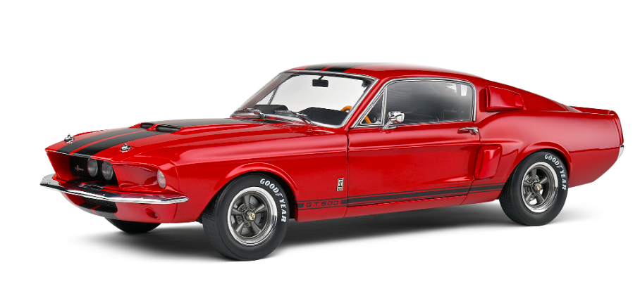 SHELBY GT500 BURGUNDY 1967 - SOLIDO 1/18