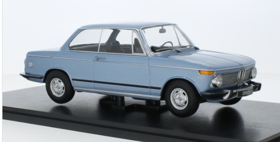 BMW 2002 TI SERIE 1 1971 BLEU KK SCALE 1/18°