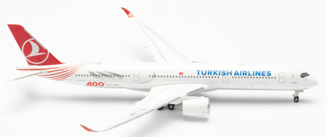 AIRBUS A350-900 "400TH AICRAFT" TURKISH AIRLINES HERPA 1/500°