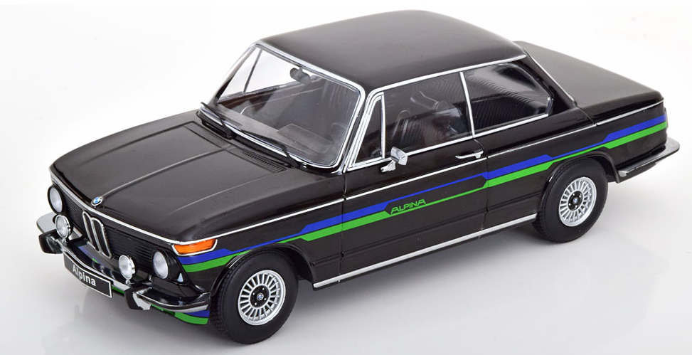 BMW 2002 ALPINA 1974 BLACK KK SCALE 1/18°