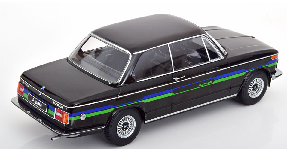 BMW 2002 ALPINA 1974 BLACK KK SCALE 1/18°