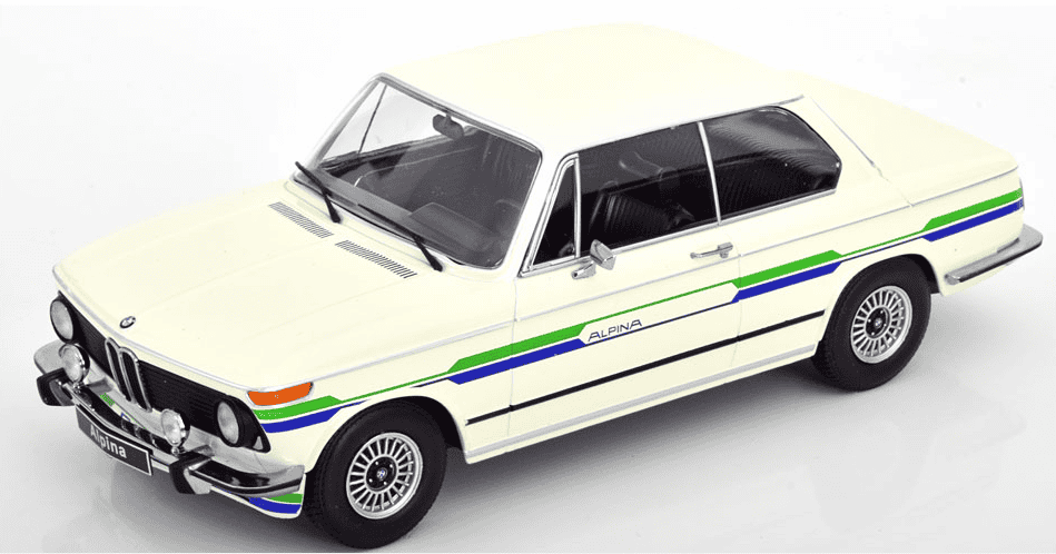 BMW 2002 ALPINA 1974 BLANCHE KK SCALE 1/18°